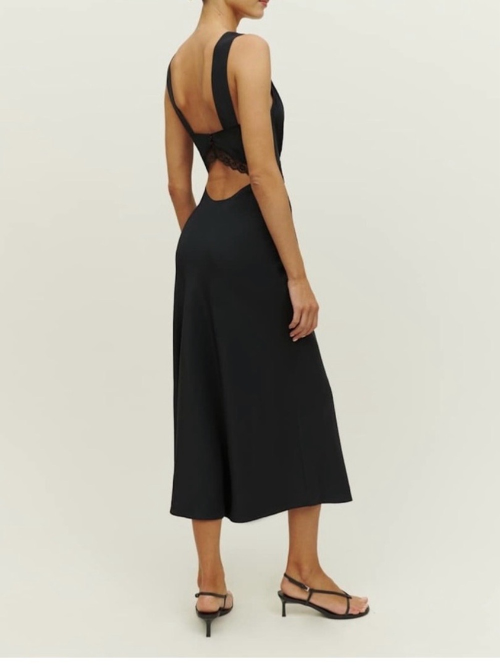 Reformation Provence Silk Dress in Black, brand new, never worn, No flaws. - Picture 2 of 7